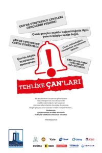 Çanakkale Valiliği uyuşturucuyla mücadele tehlike canları afişi