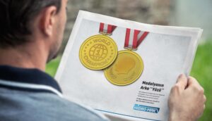 Hidromak 19 Mayıs madalya kırmızı ilanı