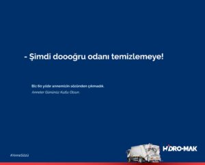 Hidromak Anneler Günü anne sözü afişi