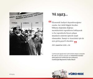 Hidromak Cumhuriyet Bayramı yıl 1923 2 afişi
