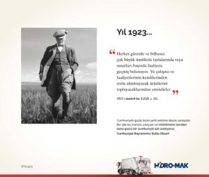 Hidromak Cumhuriyet Bayramı yıl 1923 3 afişi