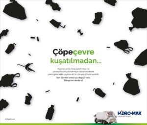 Hidromak Dünya Çevre Günü çöpeçevre afişi