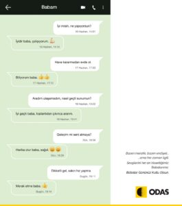 ODAŞ Babalar Günü WhatsApp afişi