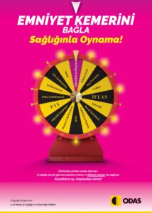 ODAŞ İş Sağlığı Haftası çark kemer afişi