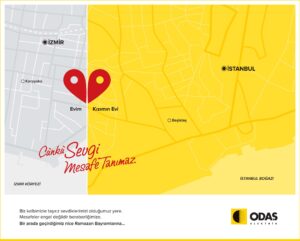 ODAŞ Ramazan Bayramı kalp kız afişi