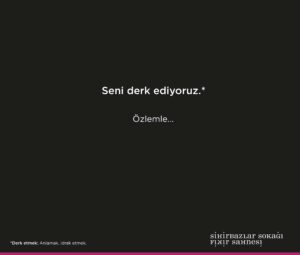 Sihirbazlar Sokağı 10 Kasım anma afişi
