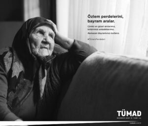 TÜMAD Ramazan Bayramı yaşlı kadın afişi